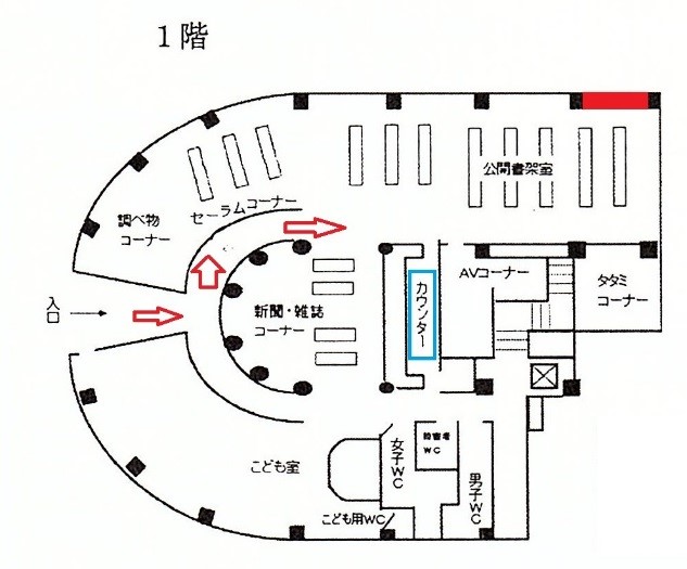 羽田図書館管内案内図